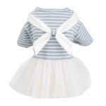 Robe d't de mariage en tulle pour chien, vtements pour petits animaux de compagnie, jupes pour chiot, ...