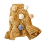 Robe pull d'hiver pour animaux de compagnie, epaississement thermique, jupe de f�te pour animaux de compagnie ...