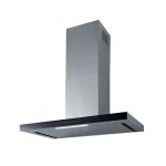 Roblin - hotte d�corative murale 90cm 66db 701m3 / h inox / verre noir - 6626989