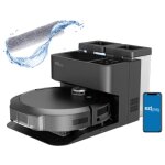 Robot aspirateur laveur connect� avec base de vidage eziclean all - in - one z10 plus