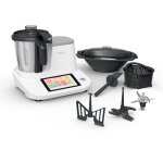 Robot cuiseur avec balance moulinex click & cook hf506110 1400 w blanc Robot cuiseur avec balance moulinex click & cook hf506110 1400 w blanc