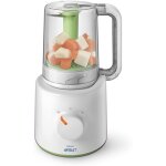 Robot cuiseur bébé 2 en 1 410w gris blanc Robot cuiseur bébé 2 en 1 410w gris blanc