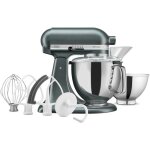 Robot patissier a tete inclinable 4, 8 l - kitchenaid artisan 5ksm175psejp avec accessoires - juniper ...