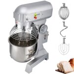 Robot ptissier - vevor - 30l - 1100w - 3 vitesses - socle  en acier inox - avec tige de mlangeur de ...