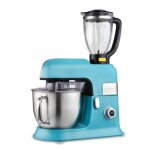 Robot petrin 6. 5l kitchencook avec blender scurise et accessoires en tflon expert xl bleu