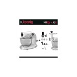 Robot pétrin km80 s silver + accessoires koenig 1000w Robot pétrin km80 s silver + accessoires koenig 1000w