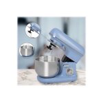 Robot pétrin multifonction 5l 1100w rétro clatronic km 3711 bleu Robot pétrin multifonction 5l 1100w rétro clatronic km 3711 bleu