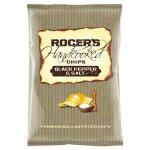 Roger's chips handcooked poivre noir et sel, croustillantes et savoureuses, snack gourmet, 150 g