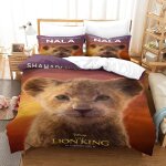 Le roi lion ensemble de literie enfants dessin anime animaux housse de couette