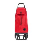 Rolser - chariot pliable 4 roues avec 2 roues directionnelles rouge 43 l - rouge