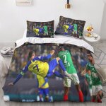 Ronaldo al nassr cr housse de couette football star lit r��versible fermeture ��clair - linge de lit ...