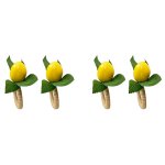 Rond de serviette en forme de plante de citron, simulation de fruit, repas, hôtel, modèle de chambre, ... Rond de serviette en forme de plante de citron, simulation de fruit, repas, hôtel, modèle de chambre, ...