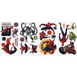 Roommates lot de 22 stickers spiderman repositionnables 4 feuilles de 10, 1 x 44, 1 cm