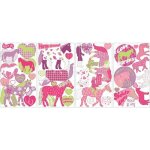 Stickers repositionnables sur le th�me de l'amour des chevaux