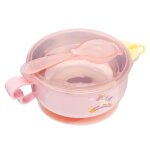 Rose - assiette chauffante a injection d'eau chaude, tasse isolante pour enfants, vaisselle en acier ...