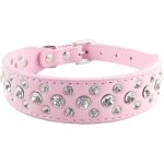 (rose)collier de chiots bling collar animaux de compagnie collier de chien mignon avec diamante pour ...