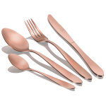 Rose gold s�tin m�nag�re 24 - piece acier inox. or mat, set de couverts pour 6 personnes or rose - berlinger ...
