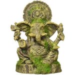 Rosewood dcoration statuette de ganesh recouverte de mousse en polyrsine pour aquarium