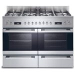 Rosieres rgm126d2x cuisini�re gaz argent