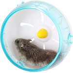 Roue d'exercice silencieuse pour hamster - 4. 7 pouces - mat�riau pp de qualit� - grande taille