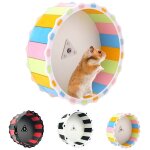 Roue a hamster cochon d'inde pour animaux de compagnie, roue ronde, silencieuse, sport, course a pied, ...
