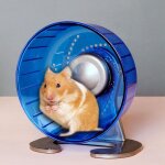 Roue rotative en plastique pour hamster, accessoire de jeu pour jogging, course a pied, silencieux