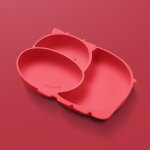 Rouge 1pcs - assiettes et cuillères en silicone pour bébé, bols, alimentation par aspiration, ustensiles ... Rouge 1pcs - assiettes et cuillères en silicone pour bébé, bols, alimentation par aspiration, ustensiles ...