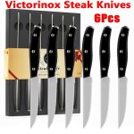 Rouge - couteau a steak allemand en acier inoxydable, vaisselle de table, couteaux a steak avec manche ...