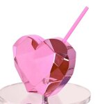 Rouge - gobelets de cocktail en verre de 600ml, flash disco, décoration de bar de fête de noël avec paille, ... Rouge - gobelets de cocktail en verre de 600ml, flash disco, décoration de bar de fête de noël avec paille, ...