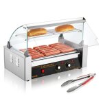 Rouleau à hot - dogs - vevor - 7 rouleaux - machine à griller les saucisses en acier inoxydable avec ... Rouleau à hot - dogs - vevor - 7 rouleaux - machine à griller les saucisses en acier inoxydable avec ...