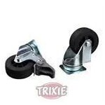 Roulettes - trixie - ensemble de roulettes pour bo�tes de transport - argent� - 4 pi�ces - int�rieur