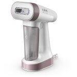 Rowenta dt8720c0 d�froisseur � vapeur d�froisseur vapeur portatif 0, 18 l 1800 w blanc, or rose