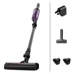 Rowenta rh1128 aspirateur - balai 2 en 1 batterie sec sans sac 0, 4 l violet et aluminium