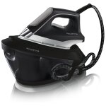 Rowenta vr8225 pump - driven steam ironing station 1, 5 l semelle laser microsteam 400 noir et gris