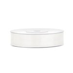 Ruban satin double face 12mmx25m creme clair