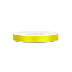 Ruban satin double face 6mmx25m jaune