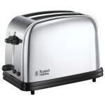 Russell hobbs chester 23311 - 56 - grille - pain - 2 tranche - 2 emplacements - acier brillant