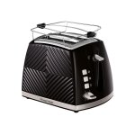 Russell hobbs groove 26390 - 56 - grille - pain - 2 tranche - 2 emplacements - noir