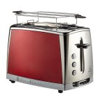 Russell hobbs luna 23220 - 56 - grille - pain - 2 tranche - 2 emplacements - rouge solaire