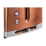 Russell hobbs luna 24290 - 56 - grille - pain - 2 tranche - 2 emplacements - cuivre / acier inoxydable ...
