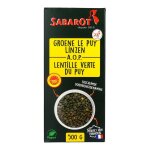 Sabarot lentilles vertes du puy bio, riches en prot�ines, source de fibres, 500g, id�ales pour salades, ...