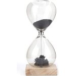 Sablier magnétique a sculpture limaille de fer socle en bois aimant * dimensions : 14 x 5, 5 x 5, 5 cm ... Sablier magnétique a sculpture limaille de fer socle en bois aimant * dimensions : 14 x 5, 5 x 5, 5 cm ...