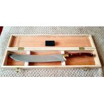 Sabre a champagne acier & bois massif fackelmann