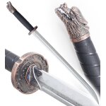 Sabre en polypropylene katana argent epee duncan epee entrainement combat swordspirit