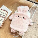 Sac bouillotte requin en peluche portable, chauffe - mains rutilisable, poigne amovible, chaud, hiver, ...
