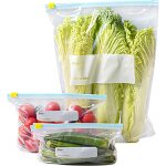 Sac congelation reutilisable 30pcs sacs de conglation reutilisable grands moyens et petits fermeture ...