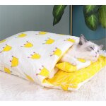 Sac de couchage chaud pour animaux de compagnie, lit pour chat japonais, sommeil profond, maison pour ... Sac de couchage chaud pour animaux de compagnie, lit pour chat japonais, sommeil profond, maison pour ...