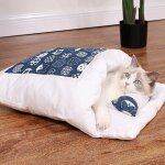 Sac de couchage chaud pour animaux de compagnie, lit japonais pour chat, accent de chien, coussin avec ... Sac de couchage chaud pour animaux de compagnie, lit japonais pour chat, accent de chien, coussin avec ...