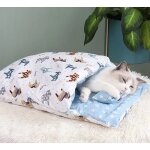 Sac de couchage chaud pour animaux de compagnie, lit japonais pour chat, accent de chien, coussin avec ... Sac de couchage chaud pour animaux de compagnie, lit japonais pour chat, accent de chien, coussin avec ...