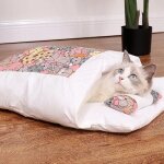 Sac de couchage chaud pour animaux de compagnie, lit japonais pour chat, accent de chien, coussin avec ... Sac de couchage chaud pour animaux de compagnie, lit japonais pour chat, accent de chien, coussin avec ...